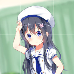 This is a pixiv picture whose title is Hana cosplaying Chino.
