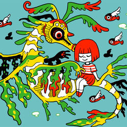 This is a pixiv picture whose title is ドラゴンキッス.