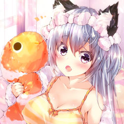 This is a pixiv picture whose title is どこみてるにゃ？🐱.