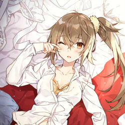 This is a pixiv picture whose title is お寝坊さん.