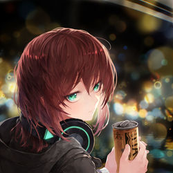 This is a pixiv picture whose title is coffee.