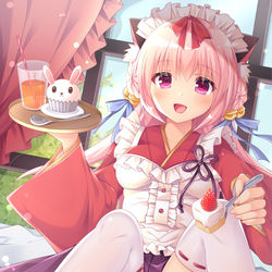 This is a pixiv picture whose title is ほら、あーんしてください❤.