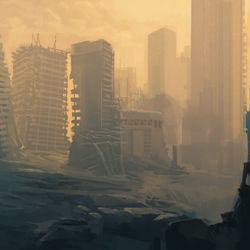 This is a pixiv picture whose title is building.