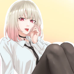 This is a pixiv picture whose title is ;_;.
