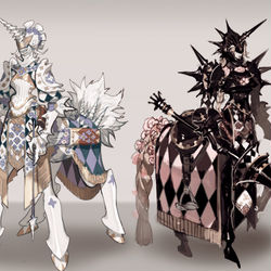 This is a pixiv picture whose title is Chessmen.