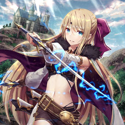 This is a pixiv picture whose title is 【神界のヴァルキリー】クラウディア.