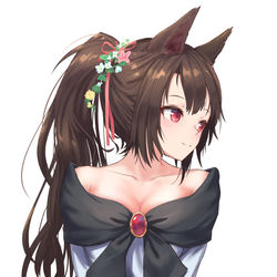 This is a pixiv picture whose title is ポニテ影狼ちゃん.