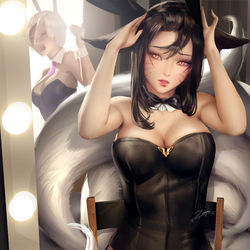 This is a pixiv picture whose title is Bunny Ahri.