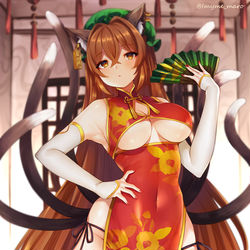 This is a pixiv picture whose title is チャイナ八雲橙.