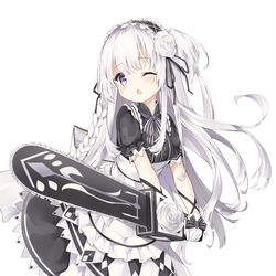 This is a pixiv picture whose title is チェンソーメイド by paryi.