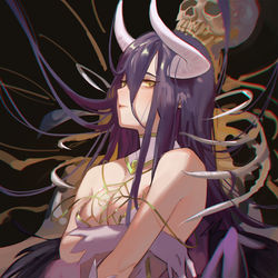This is a pixiv picture whose title is Albedo♥.