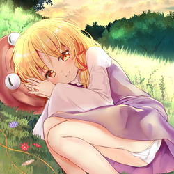This is a pixiv picture whose title is 諏訪子さまと.