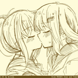 This is a pixiv picture whose title is 艦娘キスまとめ.