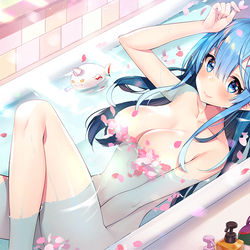 This is a pixiv picture whose title is 桜レム.