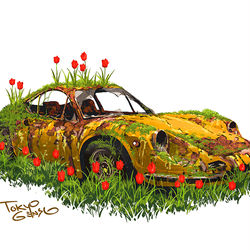 This is a pixiv picture whose title is Ferrari Dino幻想.