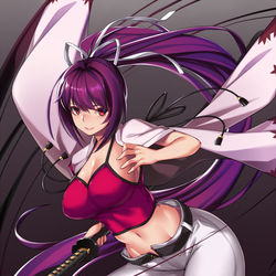This is a pixiv picture whose title is ユズリハさん.