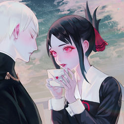 This is a pixiv picture whose title is 膽怯.