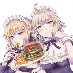 This is a pixiv picture whose title is メイドオルタちゃんズ！.