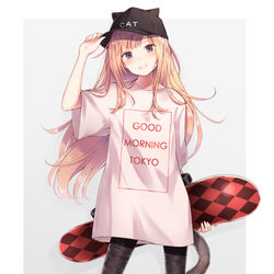 This is a pixiv picture whose title is ストリート系おんなのこ.