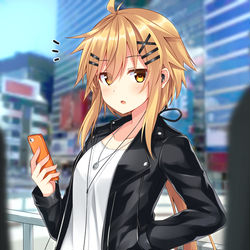 This is a pixiv picture whose title is 駅前で待ち合わせ.