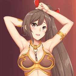 This is a pixiv picture whose title is 鶴姫.