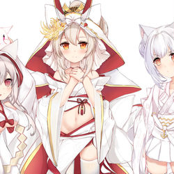 This is a pixiv picture whose title is 三等分の誓约.