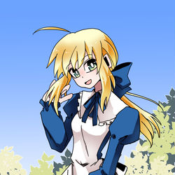 This is a pixiv picture whose title is 少女アルトリアちゃん.