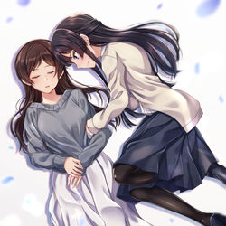 This is a pixiv picture whose title is 「もう少し、このままで。」.