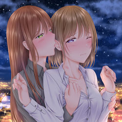 This is a pixiv picture whose title is 今日だけは酔っちゃってるから、仕方ないよね……。.
