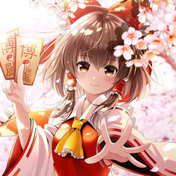 This is a pixiv picture whose title is 春霊夢🌸.