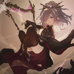 This is a pixiv picture whose title is 魔琴の奏者　ニオ.
