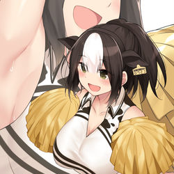 This is a pixiv picture whose title is 草野球チームのマネージャー兼チアガール.