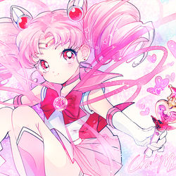 This is a pixiv picture whose title is ちびムーン.