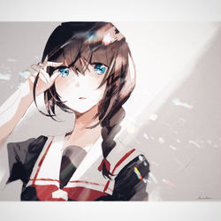 This is a pixiv picture whose title is 光度.