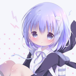 This is a pixiv picture whose title is クロラビ チノちゃん🐰.