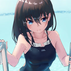 This is a pixiv picture whose title is 競泳宝多さん.