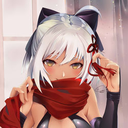 This is a pixiv picture whose title is 照れ魔人.