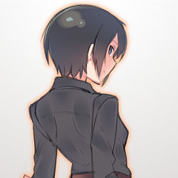 This is a pixiv picture whose title is 旅人さん.