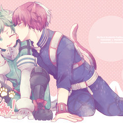 This is a pixiv picture whose title is 【出番ULTRA/轟出】我が愛しのにゃんこ様！【新刊サンプル】.