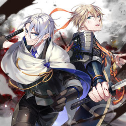 This is a pixiv picture whose title is 山姥切.