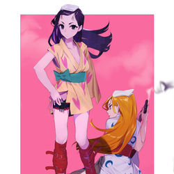 This is a pixiv picture whose title is 指宿と後生掛.