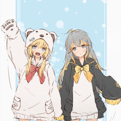 This is a pixiv picture whose title is ❄白熊と王様❄.