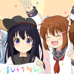 This is a pixiv picture whose title is 祝❗艦これ6周年❗.