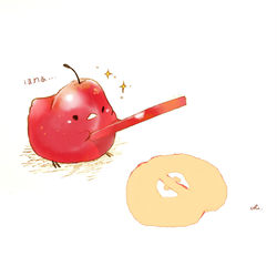 This is a pixiv picture whose title is りんごスタンプ.