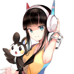 This is a pixiv picture whose title is カミツレさんとエモンガ.
