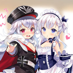This is a pixiv picture whose title is ツェッペリンちゃんとベルちゃん.