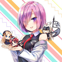 This is a pixiv picture whose title is CHALDEA CHIBI DAY.