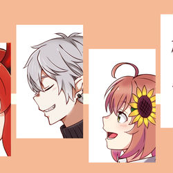 This is a pixiv picture whose title is にじそうさく02　サンプル.