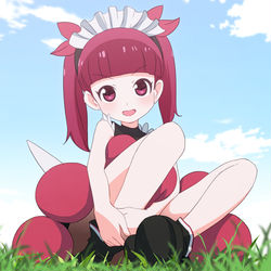This is a pixiv picture whose title is おすわりなちゃん.