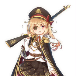 This is a pixiv picture whose title is 東方の軍服コスプレフランちゃん.
